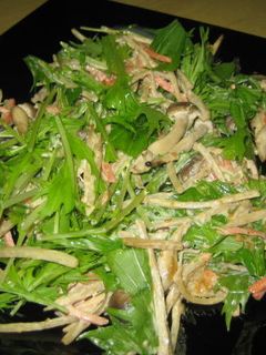 ごぼうと水菜のサラダ-レシピのメイン写真