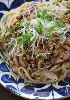薬味たっぷり納豆パスタ-レシピのメイン写真