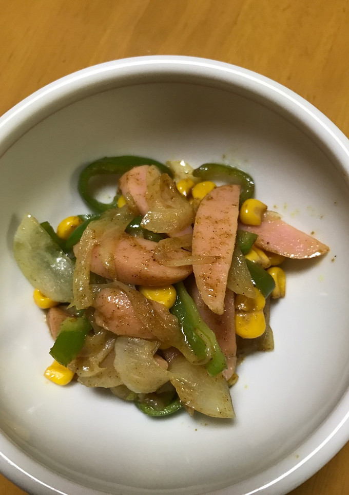 魚肉ソーセージのカレーマヨ炒め-レシピのメイン写真