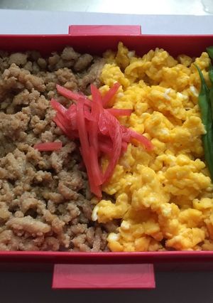 三色そぼろ弁当-レシピのメイン写真