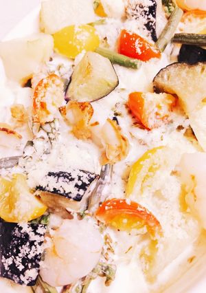 クリームチーズで作るグラタン-レシピのメイン写真