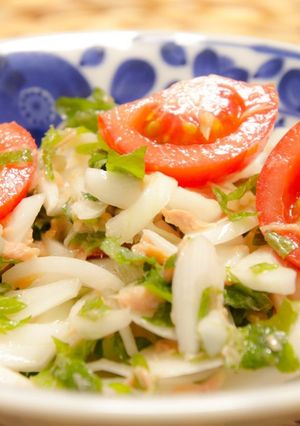 新たまねぎ✨大葉✨トマトのツナ缶サラダ-レシピのメイン写真