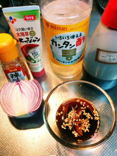 本場の味!かんたん酢で作るチヂミのたれ-レシピのメイン写真