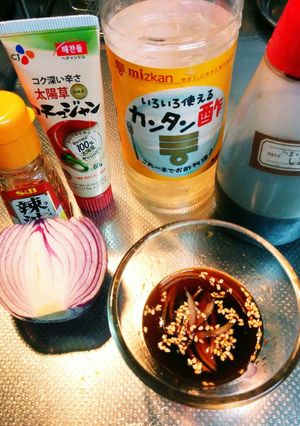 本場の味！かんたん酢で作るチヂミのたれ-レシピのメイン写真