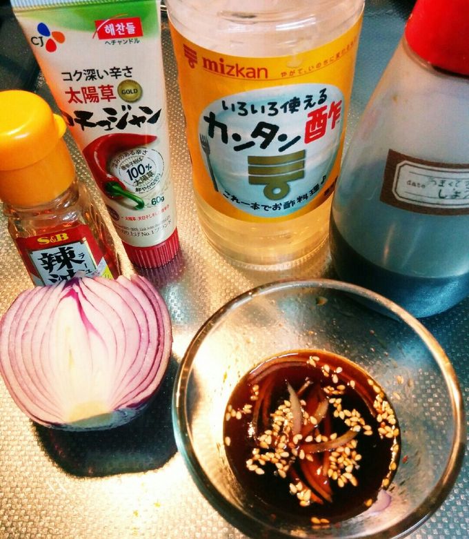 本場の味！かんたん酢で作るチヂミのたれ-レシピのメイン写真