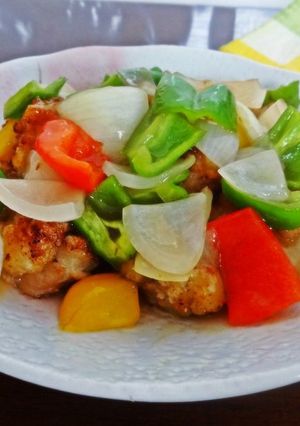 オニオンコンソメあんの塩麹唐揚げ-レシピのメイン写真