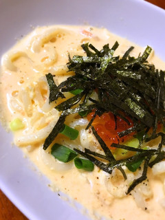 和風いくらのカルボうどん-レシピのメイン写真