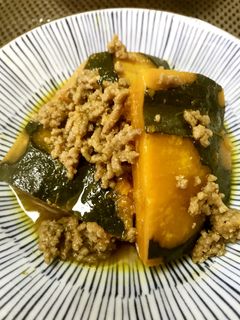 南瓜と挽肉の煮物-レシピのメイン写真