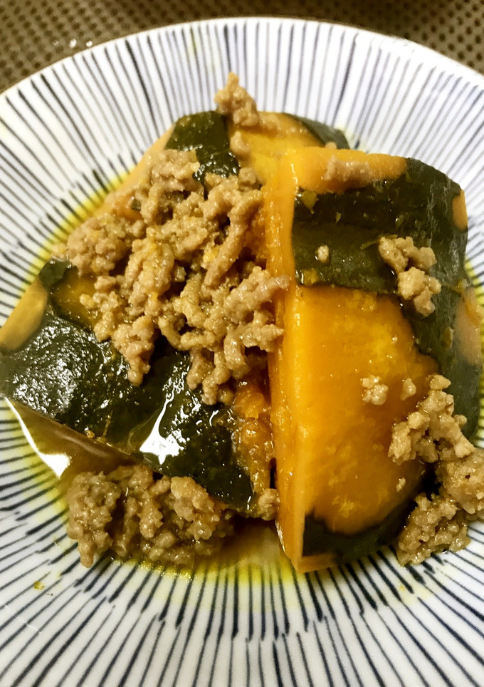 南瓜と挽肉の煮物-レシピのメイン写真