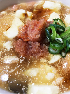 簡単!あんかけたらこ豆腐-レシピのメイン写真
