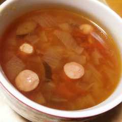 簡単♪新たまねぎのミネストローネ風スープ-レシピのメイン写真