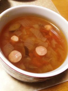 簡単♪新たまねぎのミネストローネ風スープ-レシピのメイン写真