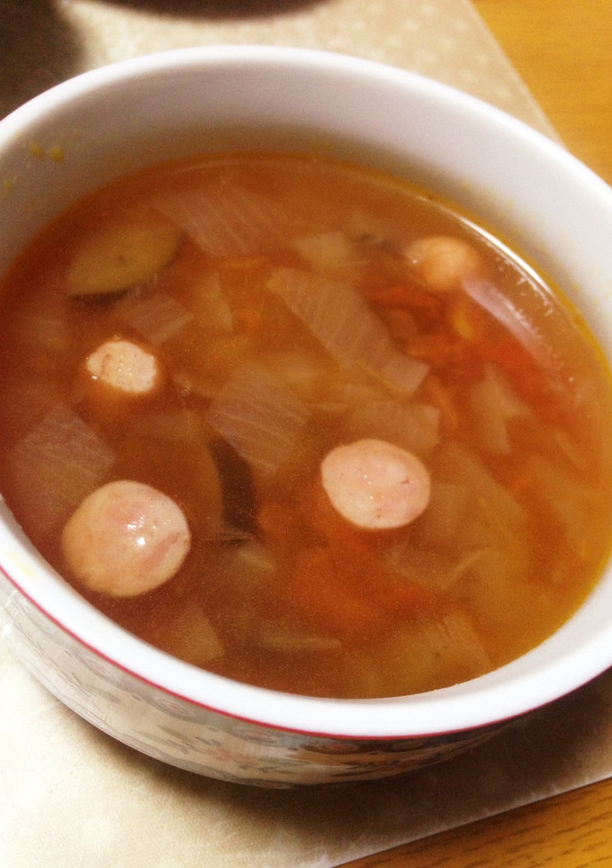 簡単♪新たまねぎのミネストローネ風スープ-レシピのメイン写真