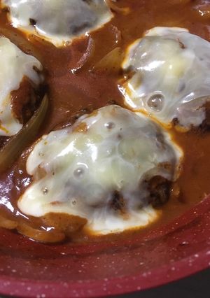 トマト煮込みハンバーグ-レシピのメイン写真