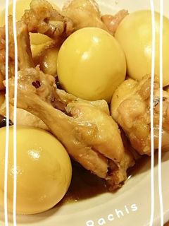 手羽元と卵の煮物♡-レシピのメイン写真