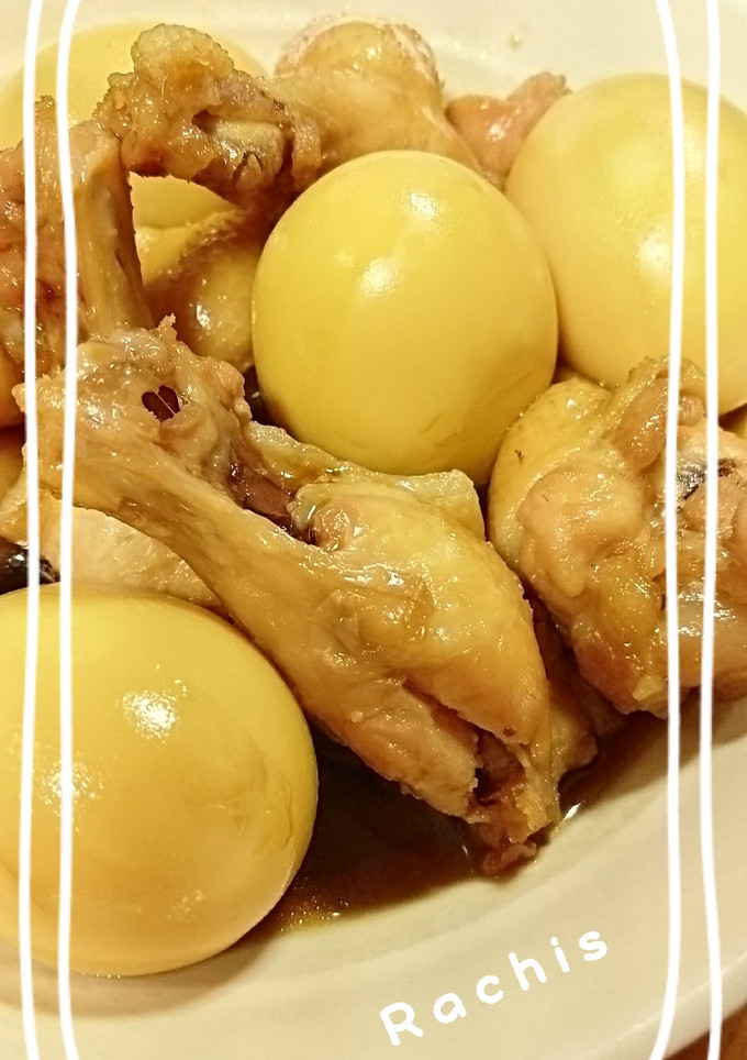 手羽元と卵の煮物♡-レシピのメイン写真