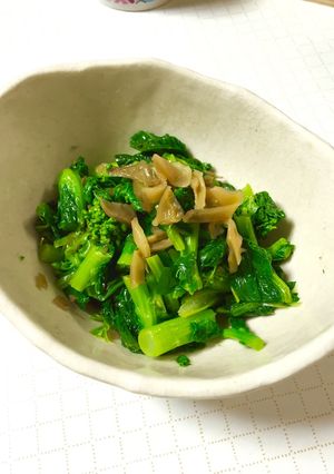 春の訪れ♬簡単！菜ばなとザーサイの和え物-レシピのメイン写真