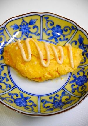 レンジで簡単！ふわふわ卵(明太マヨ)-レシピのメイン写真