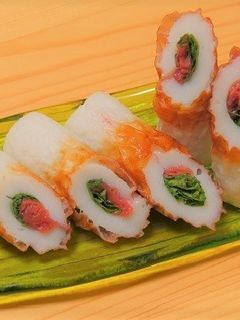 簡単 梅と大葉のチクワ巻き-レシピのメイン写真