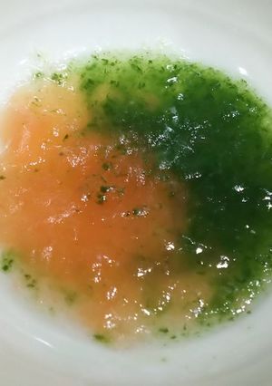 トマト・葉物野菜のトロトロ【離乳食初期】-レシピのメイン写真