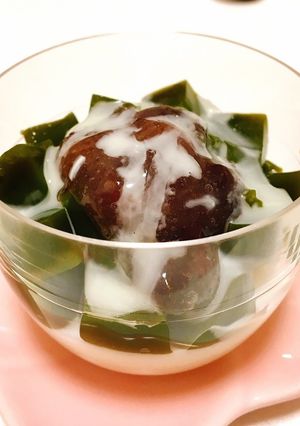 抹茶ゼリー♡練乳添え ☆嚥下食にも-レシピのメイン写真