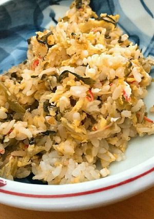 シンプルで病みつき！高菜炒飯-レシピのメイン写真
