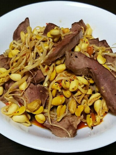ハツの豆もやし炒め-レシピのメイン写真