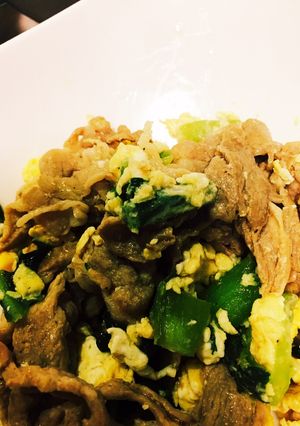 卵入り☆豚とチンゲン菜の中華風炒め-レシピのメイン写真
