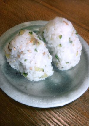 きゅうりの糠漬けおにぎり-レシピのメイン写真
