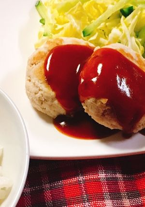 #おからと豆腐でヘルシーハンバーグ-レシピのメイン写真