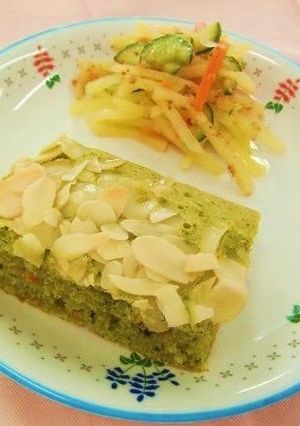 簡単給食 小松菜ケーキ-レシピのメイン写真