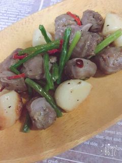 砂肝とニンニク炒め-レシピのメイン写真