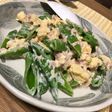 春の味♪スナップえんどうの卵あえ