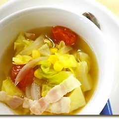 รูปของ めんつゆで簡単♪春野菜のスープ