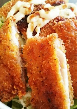 ファミチキ&フィッシュフライ丼-レシピのメイン写真