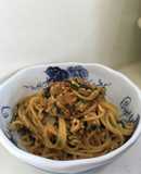 つけてみそかけてみそでパスタ