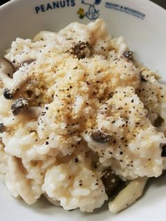 キノコのチーズリゾット-レシピのメイン写真