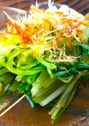 あと一品に☆シャキッと水菜のお浸し-レシピのメイン写真