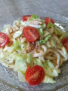 冷凍うどんで簡単サラダうどん♪-レシピのメイン写真