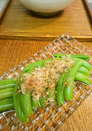 スナップエンドウの煮びたし-レシピのメイン写真