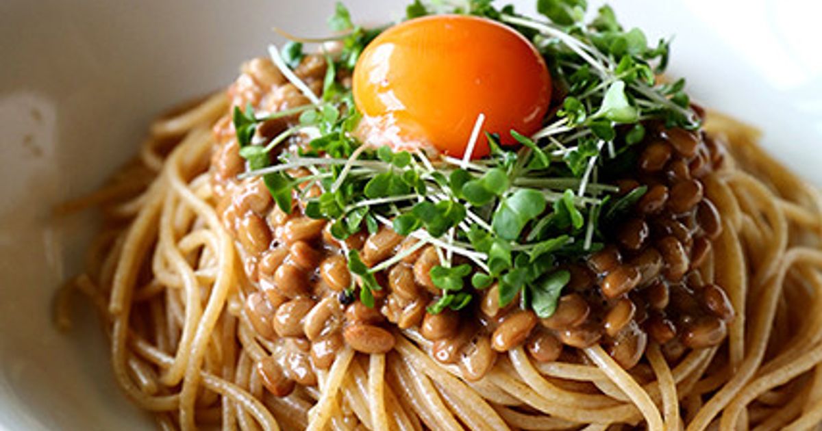 超簡単！全粒粉スパゲッティの納豆パスタ by 富永貿易 【クックパッド
