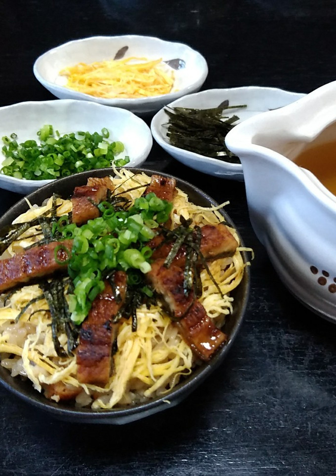 簡単　鰻のひつまぶし　お茶漬け(だし)付-レシピのメイン写真
