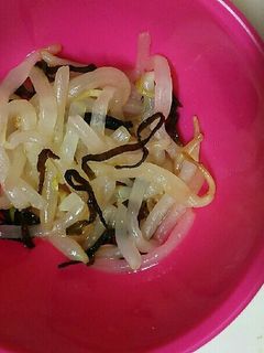 もやしと塩昆布のごま油和え-レシピのメイン写真