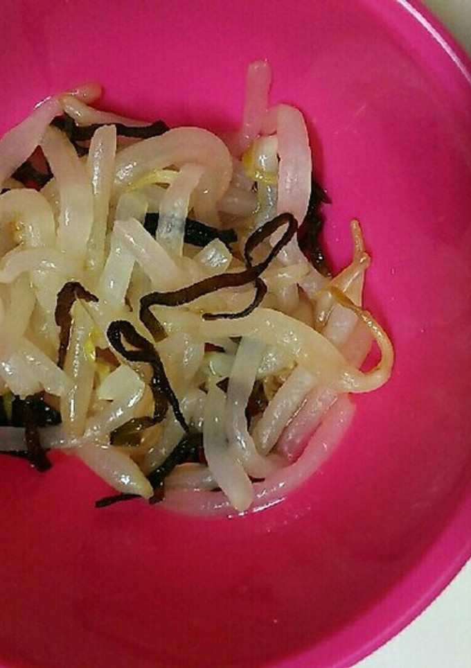 もやしと塩昆布のごま油和え-レシピのメイン写真