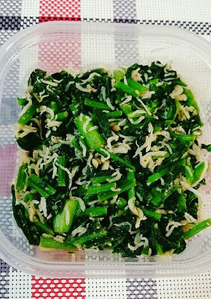 蕪の葉としらすのゴマ油炒め☆つくおきも○-レシピのメイン写真