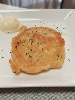 豆腐と明太子のモチモチお焼き:-)-レシピのメイン写真