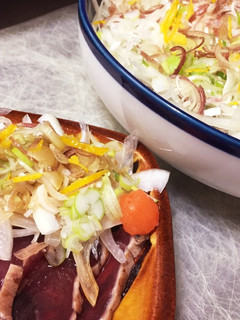たっぷり野菜の鰹のタタキ 柚子で高級に-レシピのメイン写真