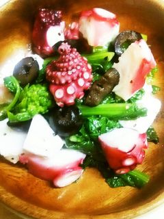 春が来た!菜の花とタコDEマリネ♪-レシピのメイン写真