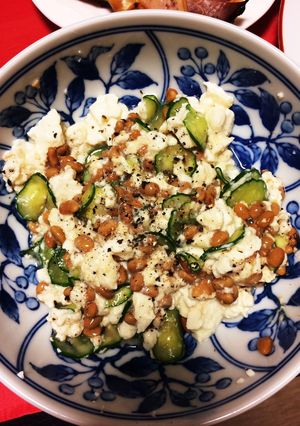 マッシュ豆腐と納豆のサラダ-レシピのメイン写真