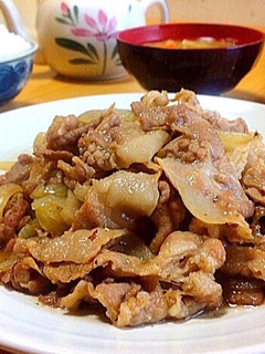 俺の黄金比 豚皿しょうが焼き 食堂風-レシピのメイン写真